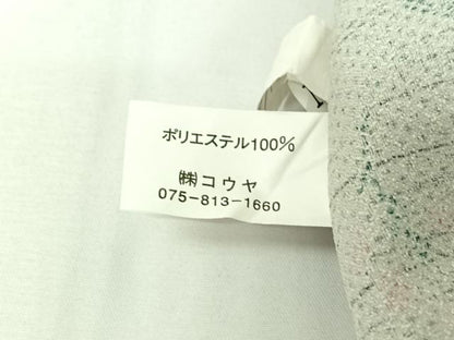 平和屋着物▽小紋　単衣　草花文　洗える着物　AABI7608jh