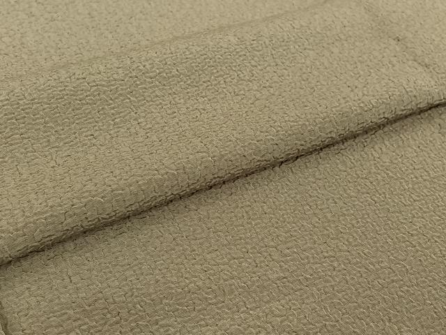 平和屋着物▽色無地　単衣　柳茶色　洗える着物　AABI7609jh
