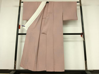 平和屋着物▽上質な小紋　単衣　霞文　暈し染め　正絹　逸品　AABI7610jh
