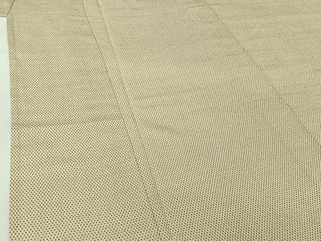 平和屋着物▽本塩沢　単衣　蚊絣　鈴乃屋扱い　証紙付き　正絹　逸品　AABI7618jh