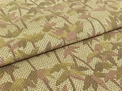 平和屋着物▽本場大島紬　単衣　笹の葉文　正絹　逸品　AABI7622jh
