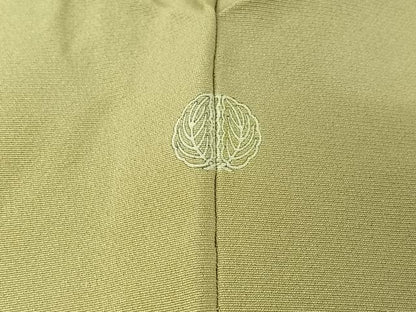 平和屋着物▽訪問着　単衣　刺繍　雪輪花文　金糸　金彩　正絹　逸品　AABI7634jh