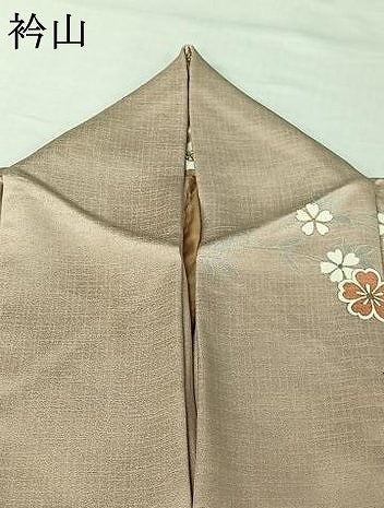 平和屋着物▽訪問着　単衣　扇面飛鶴花文　金彩　正絹　逸品　AABI7639jh