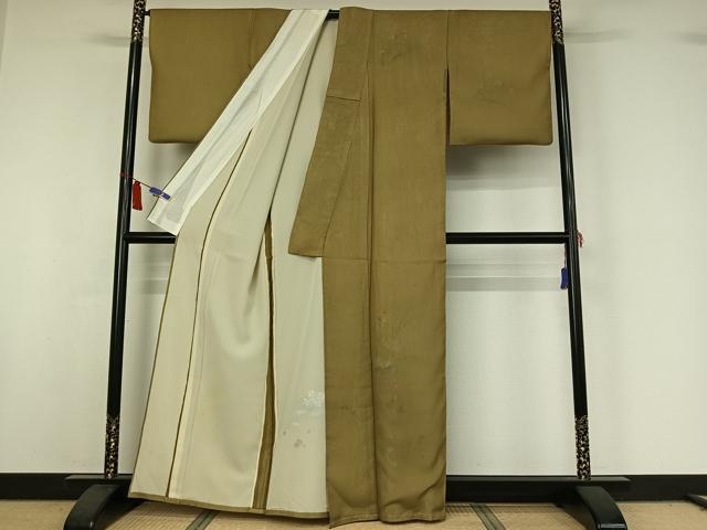 平和屋着物▽訪問着　無双　紗袷　紗×絽　飾花文　正絹　逸品　AABI7655jh