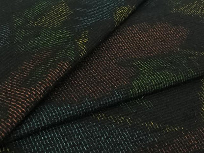 平和屋着物▽上質な紬　単衣　風景文　正絹　逸品　AABI7677jh