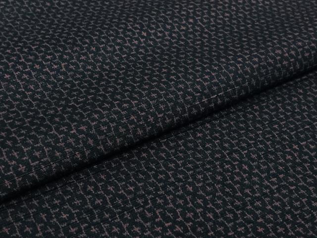 平和屋着物▽上質な紬　単衣　亀甲柄　正絹　逸品　AABI7678jh
