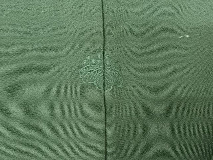 平和屋着物▽上質な色無地　単衣　薄青色　正絹　逸品　AABI7688jh