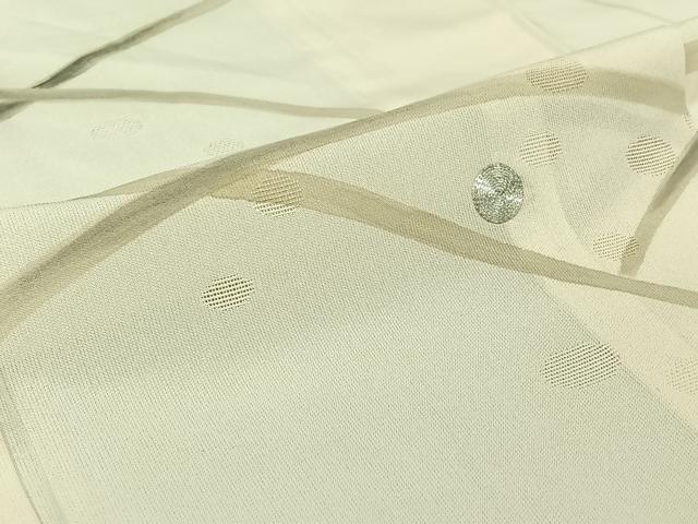 平和屋着物▽訪問着　単衣　駒刺繍　露芝文　正絹　逸品　AABI7705jh