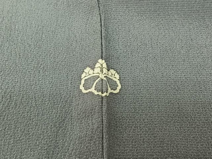 平和屋着物▽豪華色留袖　単衣　手描き　刺繍　流水草葉文　魚　暈し染め　正絹　逸品　AABI7708jh