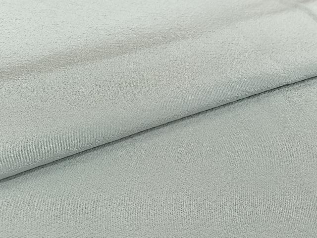 平和屋着物▽上質な色無地　単衣　藍白色　正絹　逸品　AABI7710jh