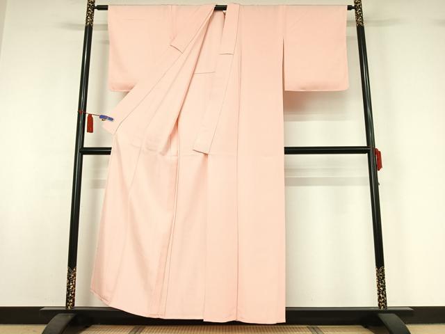 平和屋着物▽上質な色無地　単衣　花尽くし地紋　虹色　正絹　逸品　AABI7715jh