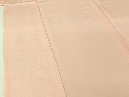 平和屋着物▽上質な色無地　単衣　花尽くし地紋　虹色　正絹　逸品　AABI7715jh