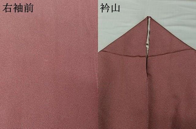 平和屋着物▽江戸小紋　単衣　鮫小紋柄　正絹　逸品　AABI7719jh