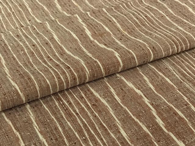 平和屋着物▽上質な紬　単衣　立涌文　正絹　逸品　AABI7721jh