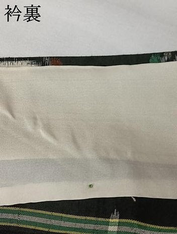 平和屋着物▽上質な紬　単衣　遠州椿　黒地　正絹　逸品　AABI7724jh