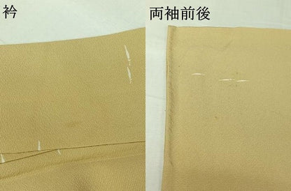 平和屋着物▽上質な小紋　単衣　成り物　正絹　逸品　AABI7729jh