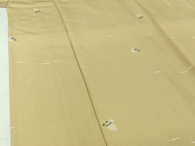 平和屋着物▽上質な小紋　単衣　成り物　正絹　逸品　AABI7729jh