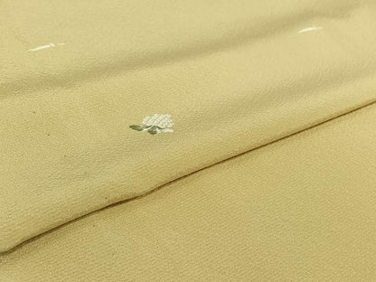 平和屋着物▽上質な小紋　単衣　成り物　正絹　逸品　AABI7729jh