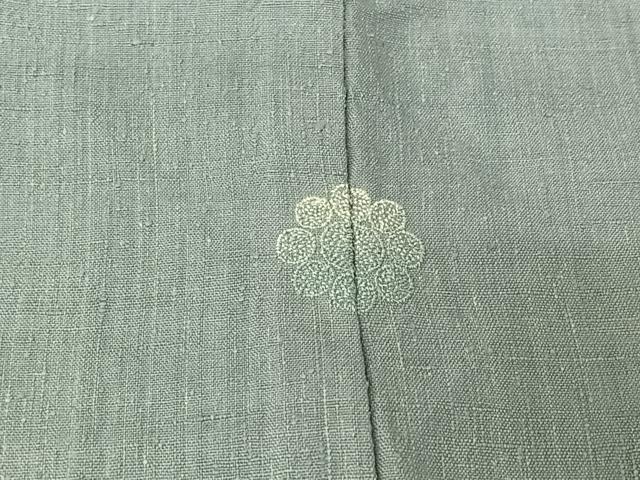 平和屋着物▽本場結城紬　重要無形文化財　単衣　色無地　薄花色　証紙付き　正絹　逸品　AABI7742jh