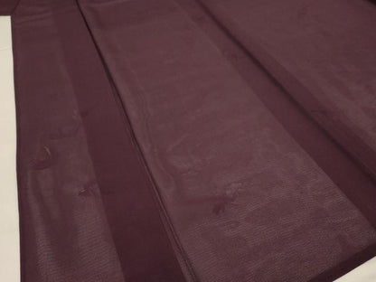 平和屋着物＊夏物　色無地　絽　舞蝶紋紗　似せ紫色　正絹　逸品　AABI7763jd
