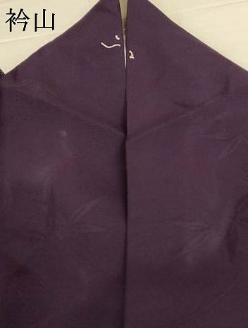 平和屋着物＊夏物　色無地　絽　笹紋紗　黒紅色　正絹　逸品　AABI7768jd