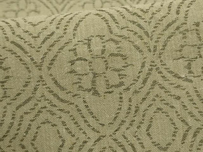 平和屋着物＊夏物　小千谷ちぢみ　幾何学花文　麻　逸品　AABI7769jd