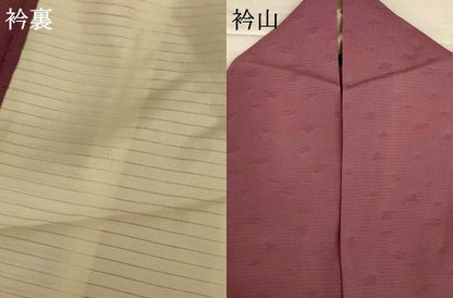 平和屋着物＊夏物　色無地　絽　霞紋紗　煤竹色　正絹　逸品　AABI7792jd