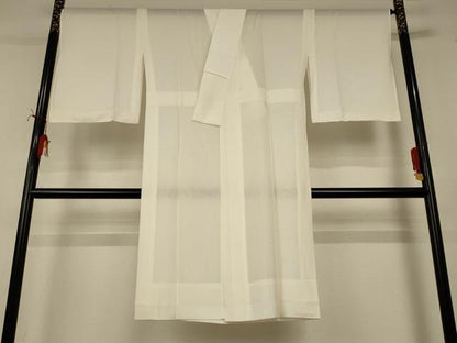平和屋着物＊夏物　長襦袢　絽　鳥の子色　正絹　逸品　AABI7794jd