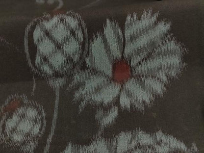 平和屋着物＊夏物　紗紬　草花文　正絹　逸品　未使用　AABI7800jd