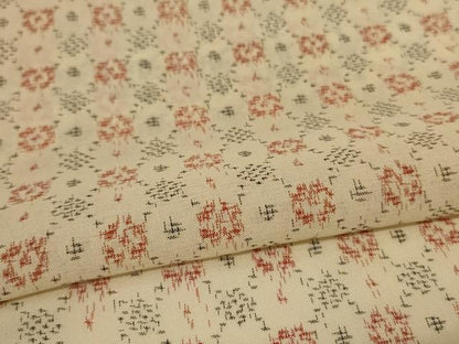 平和屋着物＊夏物　紗紬　幾何学文様　正絹　逸品　未使用　AABI7806jd