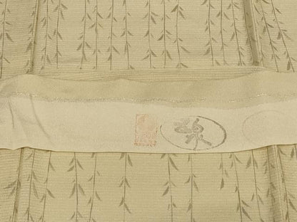 平和屋着物＊夏物　二代目 川村久太郎　訪問着　絽縮緬　枝垂れ柳　反端付き　正絹　逸品　未使用　AABI7817jd