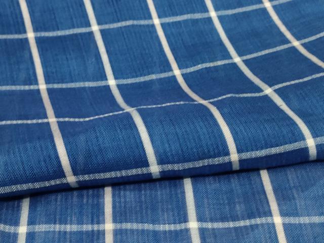 平和屋着物＊夏物　小紋　紗　格子　正絹　逸品　AABI7818jd