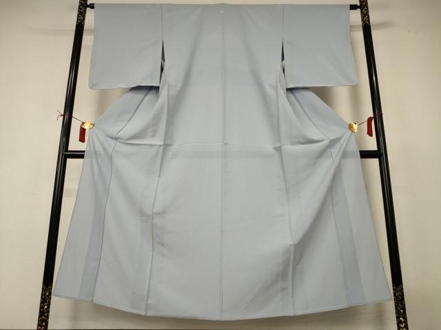 平和屋着物＊夏物　色無地　絽　灰青色　丹後ちりめん　反端付き　正絹　逸品　AABI7820jd