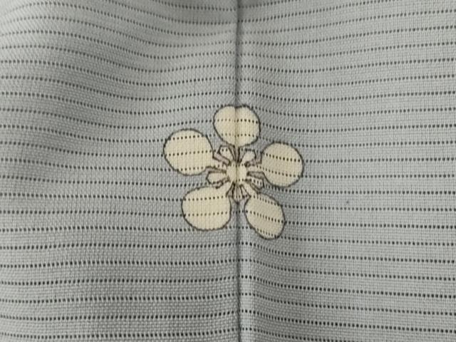 平和屋着物＊夏物　色無地　絽　灰青色　丹後ちりめん　反端付き　正絹　逸品　AABI7820jd