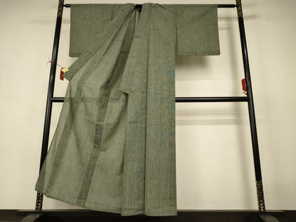 平和屋着物＊夏物　小紋　勝虫紋紗　AABI7822jd