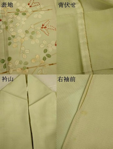 平和屋着物＊夏物　訪問着　絽　刺繍　萩文　金彩　正絹　逸品　AABI7823jd
