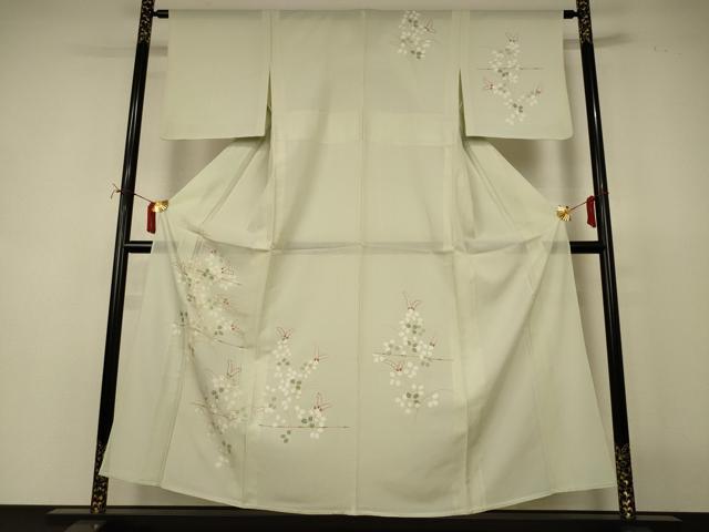 平和屋着物＊夏物　訪問着　絽　刺繍　萩文　金彩　正絹　逸品　AABI7823jd
