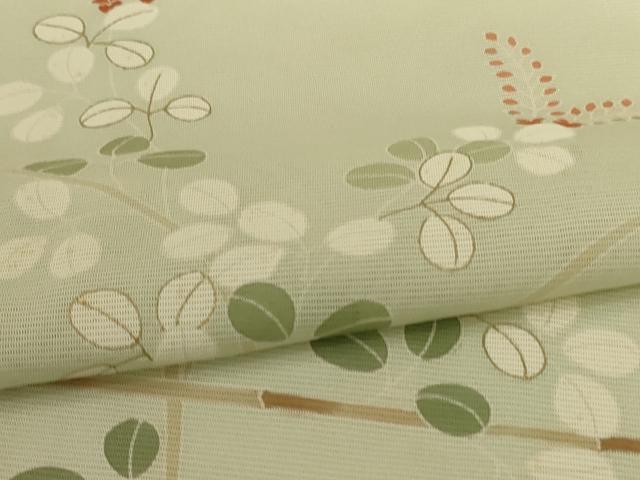 平和屋着物＊夏物　訪問着　絽　刺繍　萩文　金彩　正絹　逸品　AABI7823jd