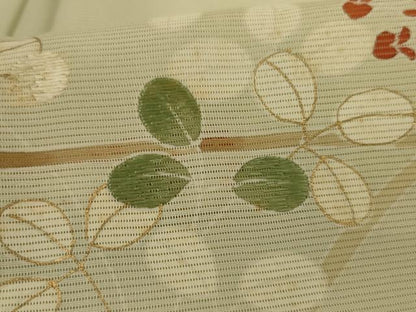 平和屋着物＊夏物　訪問着　絽　刺繍　萩文　金彩　正絹　逸品　AABI7823jd
