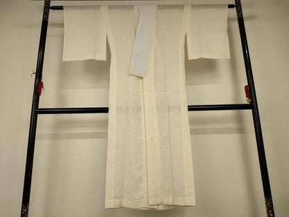 平和屋着物＊夏物　長襦袢　芝紋紗　浅黄色　正絹　逸品　AABI7828jd