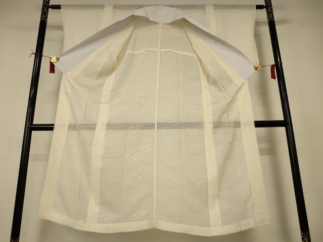 平和屋着物＊夏物　長襦袢　芝紋紗　浅黄色　正絹　逸品　AABI7828jd