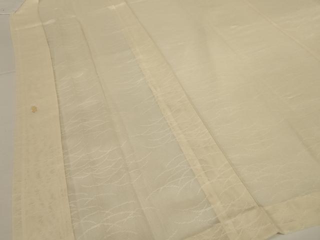 平和屋着物＊夏物　長襦袢　芝紋紗　浅黄色　正絹　逸品　AABI7828jd