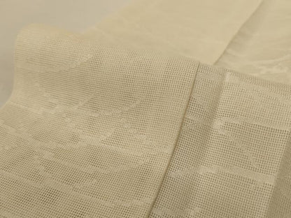 平和屋着物＊夏物　長襦袢　芝紋紗　浅黄色　正絹　逸品　AABI7828jd