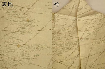 平和屋着物＊夏物　小紋　霞文　AABI7836jd