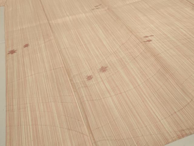 平和屋着物＊夏物　小紋　風景紋紗　正絹　逸品　AABI7837jd