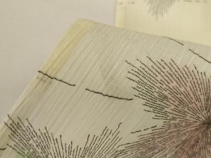 平和屋着物＊夏物　小紋　舞葉文　暈し染め　洗える着物　AABI7838jd