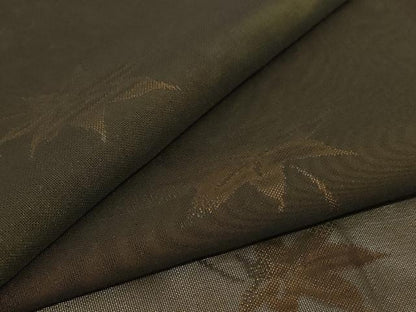 平和屋着物＊夏物　小紋　風通紗　楓文　正絹　逸品　AABI7850jd