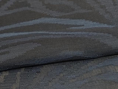 平和屋着物＊夏物　小紋　紗　幾何学文様　正絹　逸品　AABI7870jd