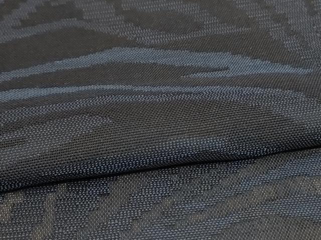平和屋着物＊夏物　小紋　紗　幾何学文様　正絹　逸品　AABI7870jd