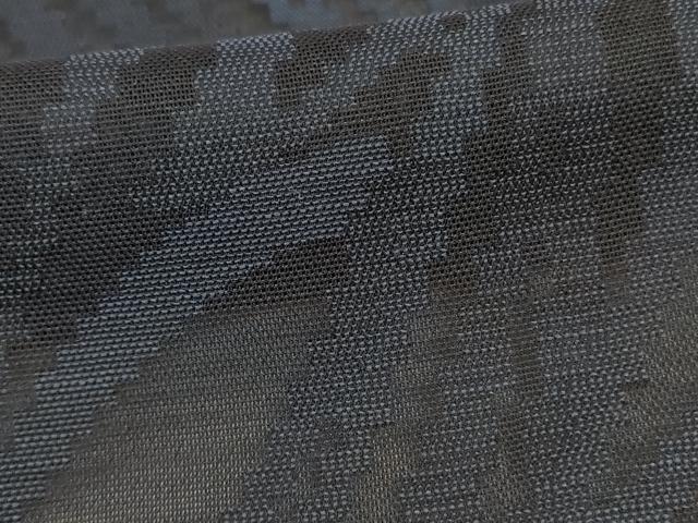 平和屋着物＊夏物　小紋　紗　幾何学文様　正絹　逸品　AABI7870jd